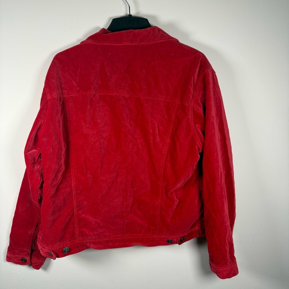 The Territory Ahead Velvet Red Botton Up Jacket Size XL - Picture 11 of 11